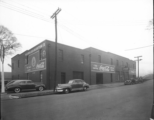 This image of Raleigh's Coca-Cola bottling plant is from the Albert Barden Collection, North Carolina State Archives.