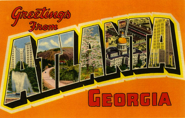 Postcard, Atlanta, date unknown. Courtesy of the Kenan Research Center at the Atlanta History Center.
