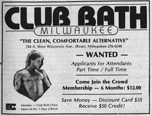 Club Bath ad, 1988
